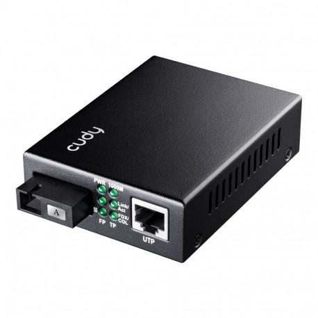 Networking Equipment - Cudy MC100GSB-60A 1000 Mbit/s Media Converter Multi-mode Single-mode Black