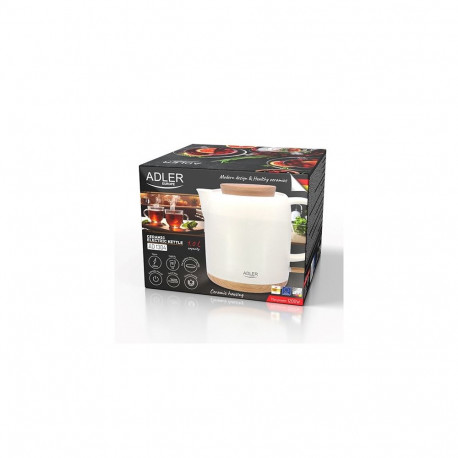 Electric Kettle - ADLER AD 1304 Ceramic 1L 1200W Auto Power-Off