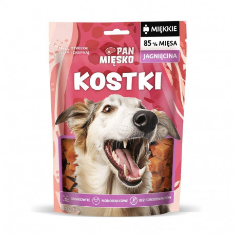Dog Treat - PAN MIĘSKO Squares Lamb 100g Hypoallergenic Grain-Free