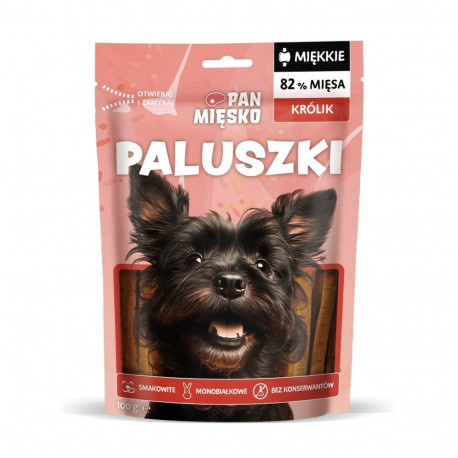 Dog Treat - PAN MIĘSKO Sticks Rabbit Hypoallergenic Grain-Free 100g