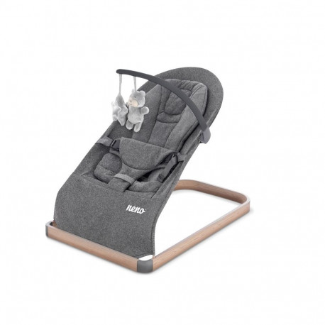 Baby Bouncer - Neno Chiaro Cotton Polyester Washable Collapsible Graphite