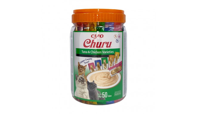 Cat Treat - INABA Churu Varieties Chicken & Tuna 50 x 14g Gluten-Free