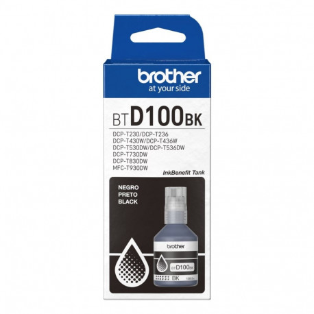 Ink Cartridge - Brother BTD100BK 7500 Pages 108ml Black