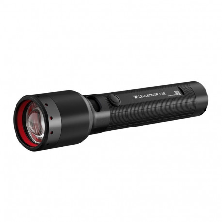 Hand Flashlight - Ledlenser P6R 1200 Lumens 320m Beam Rechargeable Black