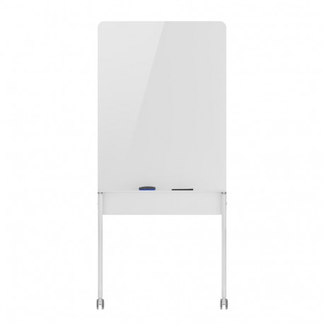Office Whiteboard - Ergo Office ER-305 Mobile Dry Erase Board 1190x790mm with Shelf