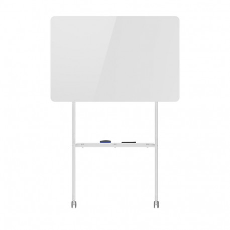 Office Whiteboard - Ergo Office ER-306 Magnetic Dry Erase Board 1190x790mm with Shelf