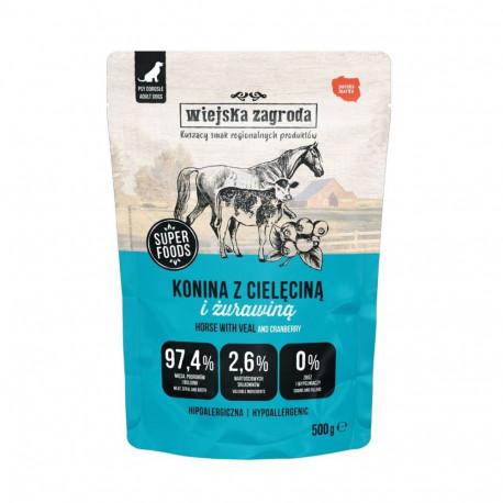 Dog Food - WIEJSKA ZAGRODA Horse Meat with Veal 500g Gluten-Free