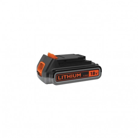 Power Tool Battery - Black & Decker BL2518 18V 2.5Ah Lithium-Ion Orange/Black
