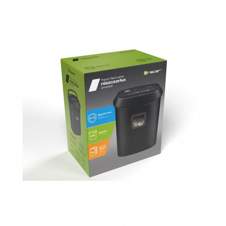 Shredder - Tracer FileCrusher 12-Sheet Cross Cut 25L Basket Black