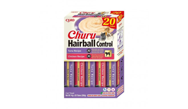 Cat Treat - INABA Churu Hairball Control Tuna & Chicken 20x14g