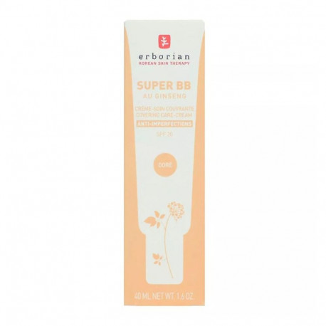 ERBORIAN SUPER BB AU GINSENG CREMA FACIAL ANTI-IMPERFECCIONES SPF20 DORE 40ML