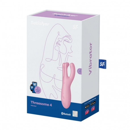 Satisfyer vibraator Threesome 4, roosa