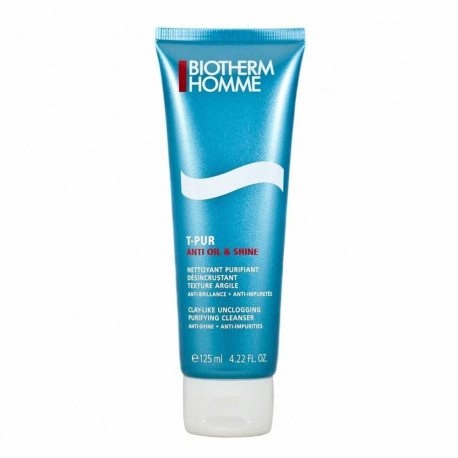 Biotherm Homme T-Pur Anti Oil & Shine Cleanser Clay-Like Unclogging Purifying - Anti Impurities (125