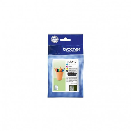 Brother LC3217 (LC3217VALDR) Ink Cartridge Multipack, Black, Cyan, Magenta, Yellow