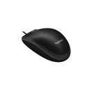 Logitech B100 Wired Mouse, USB Type-A, Optical, 1000 DPI, Black