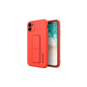 Wozinsky Apple Kickstand Case flexible silicone iPhone 11 Red