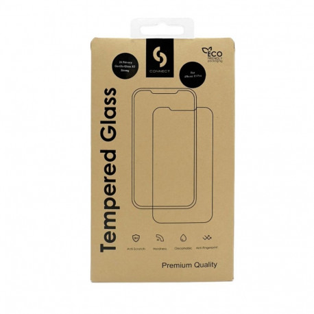 Connect Apple iPhone 17 Air Privacy Corning Gorilla Glass Anti-Static 3D Full Cover 5X Stronger