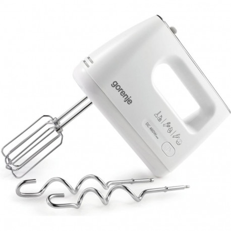 GORENJE | Hand Mixer | M460CDC | Hand Mixer | 460 W | Number of speeds 5 | Turbo mode | White