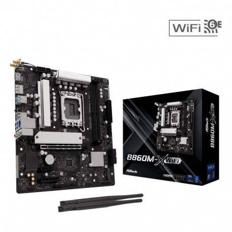 Asrock Mainboard||Intel B660|LGA1851|Micro-ATX|Memory DDR5|Memory slots 2|B860M-X_WIFI