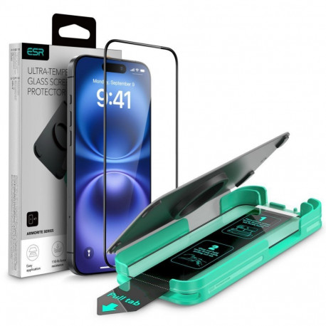 ESR ESR Armorite Tempered Glass with Applicator for iPhone 16 Pro