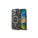 Guess Guess IML 4G Background MagSafe Case for iPhone 16 Pro Max - Brown