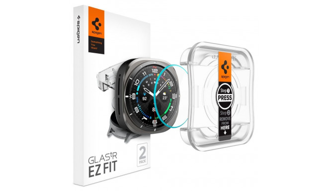 Spigen Spigen Glas.TR EZ Fit Tempered Glass for Samsung Galaxy Watch Ultra (47mm) - Clear (2-pack)