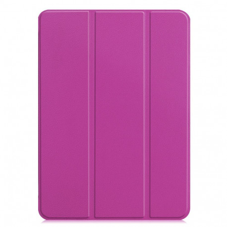 iLike Galaxy Tab A8 10.1 T510 / T515 Tri-Fold Eco-Leather Stand Case Purple