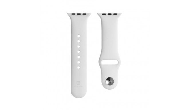 Evelatus Apple Watch 38/40/41mm Silicone Loop Watch Straps (110mm S/M) White