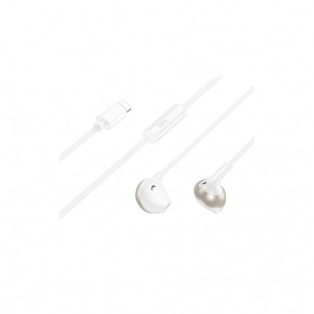 Hoco M115 Sagacious universal earphones with microphone iP White