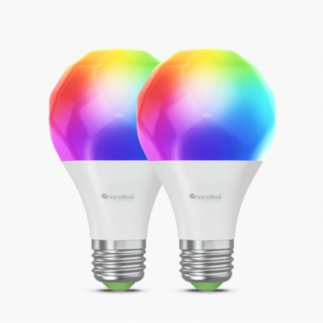 Nanoleaf Essentials Smart A60 Bulb E27 Matter WiFi 9W 900Lm RGBCW 2700-6500K, 2pcs pack | Essentials