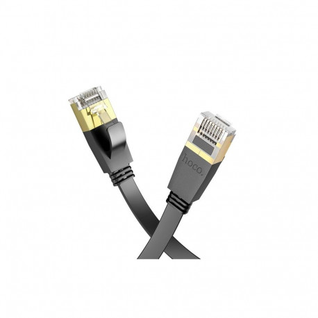 Hoco US07 General pure copper flat network cable(L=10M) Black