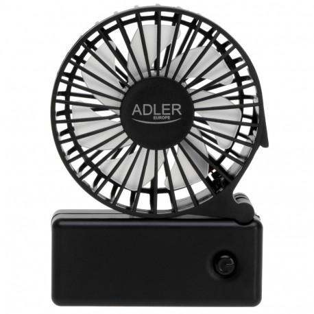 Adler Foldable mini fan | AD 7336 | Desk fan | Black | Diameter 6.5 cm | Number of speeds 1