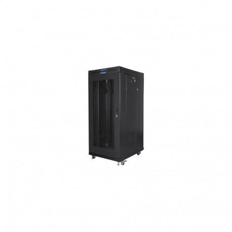 Lanberg Rack cabinet 19" free-standing 27U/600x600 (flat pack) with mesh door lCD V2, black |