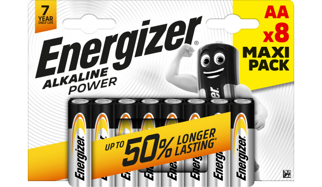 Energizer battery Alkaline Power AA CHP8