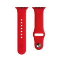Evelatus Apple Watch 38/40/41mm Silicone Loop Watch Straps (110mm S/M) Red