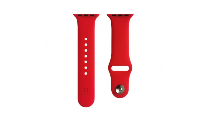 Evelatus Apple Watch 38/40/41mm Silicone Loop Watch Straps (110mm S/M) Red