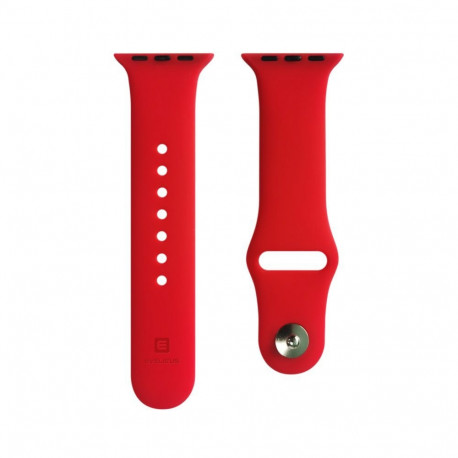 Evelatus Evelatus Watch Apple Watch 42/44/45mm Silicone Loop Watch Straps (S/M 110mm) Red