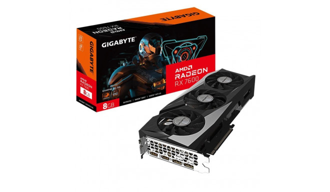 Gigabyte Graphics Card||AMD Radeon RX 7600|8 GB|GDDR6|128 bit|PCIE 4.0 16x|2xHDMI|2xDisplayPort|GV-R