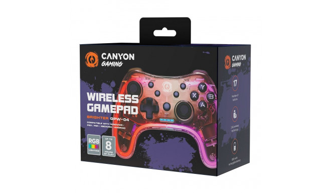 Canyon gamepad Brighter GPW-04 Dongle Wireless Crystal Transparent