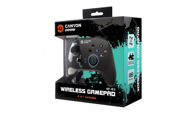 Canyon gamepad GP-W3 Android/Nintendo/PC/PS3 Wireless Black