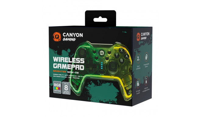 Canyon gamepad Brighter GPW-02 BT+Dongle Wireless Crystal Transparent