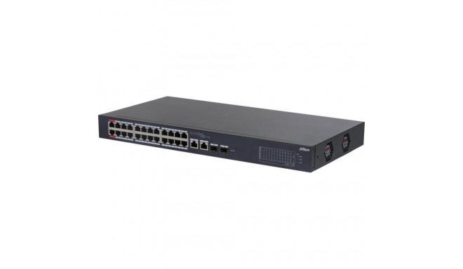 DAHUA Switch||CS4226-24ET-240|Desktop/pedestal|Rack 1U|24x10Base-T / 100Base-TX|2x10/100/1000BASE-T/