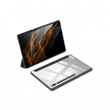 Dux Ducis Toby Armored Flip Smart Case Galaxy Tab S8 Ultra with Stylus Holder Black