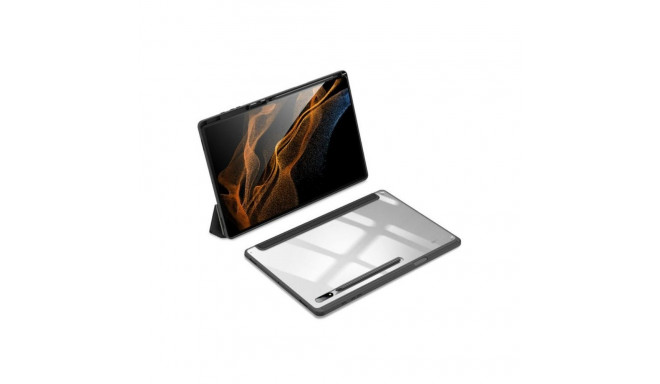 Dux Ducis Toby Armored Flip Smart Case Galaxy Tab S8 Ultra with Stylus Holder Black