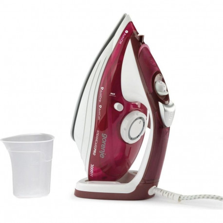 GORENJE Steam Iron SIH3000RBC Steam Iron, 3000 W, Water tank capacity 350 ml, Continuous steam 40 g/