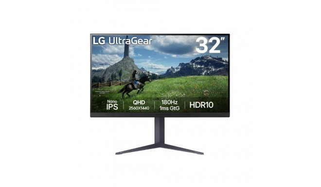 LG LCD Monitor||31.5"|Panel IPS|2560x1440|16:9|180Hz|1 ms|Pivot|Height adjustable|Tilt|Colour Black|