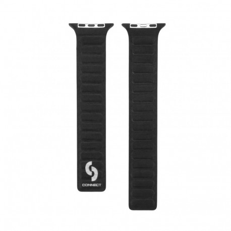 Connect Watch 38/40/41mm Fine woven twill magnetic chain Watch Straps Black