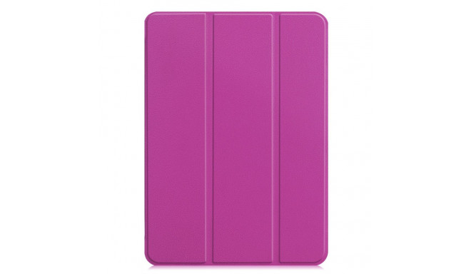 iLike iPad Pro 12.9 6th Gen Tri-Fold Eco-Leather Stand Case Purple