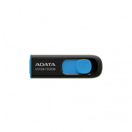 ADATA AUV128 512GB USB Flash Drive, Black/Blue