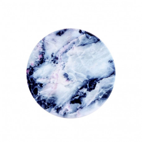 iLike Universal Pop Holder Marble Blue Silver